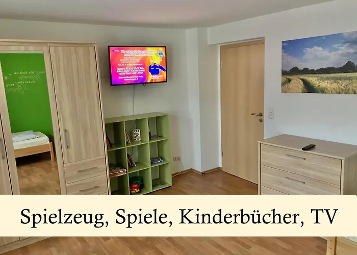 Apartamento Morgensonne Am Kurpark # Gratis Parkplatz # Ebenerdig # Spielplatz # Wlan # 2 Schlafzimmer # Naehe Weimar # Weimarer Land # Smart-tv
